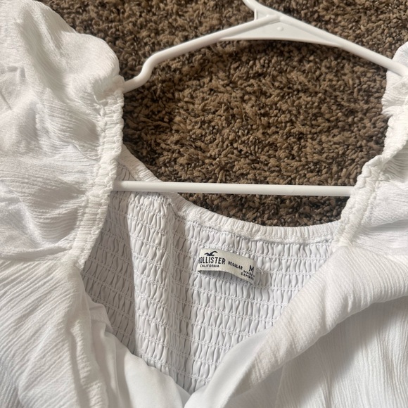 Women’s Hollister Sofia Double Tier Romper in White Size Medium - Picture 4 of 4